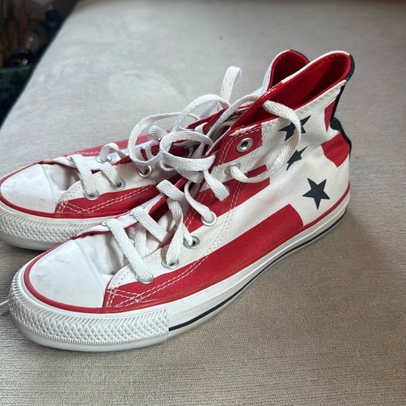 American Flag Converse High Top - Picture 2 of 12
